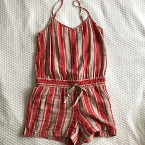 Striped Linen Romper